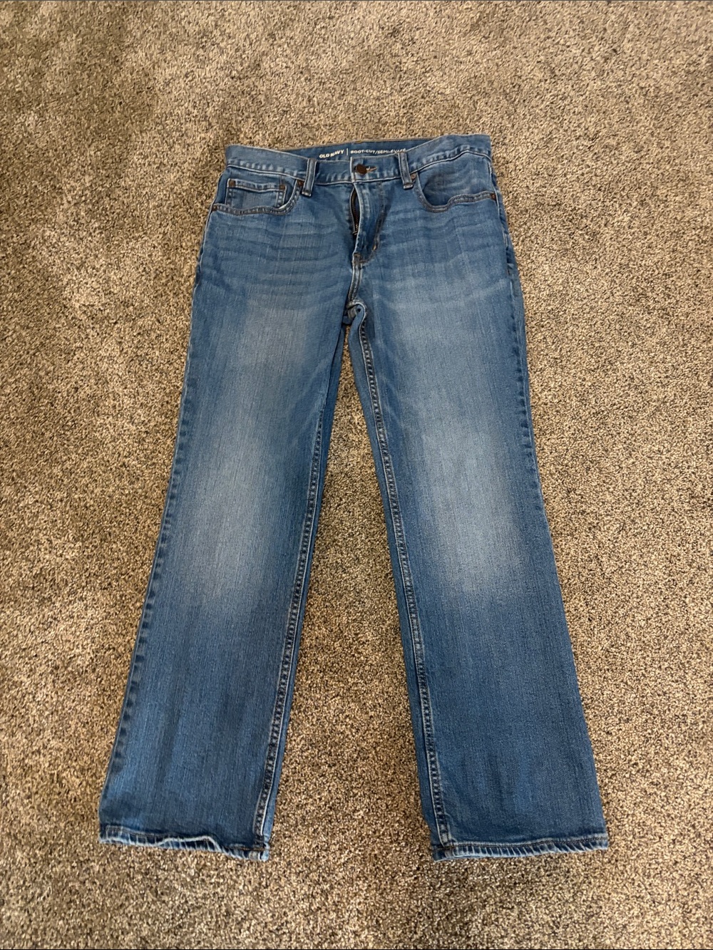 Old Navy Men's Light-Mid Blue Bootcut Jeans 30x30